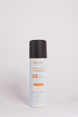 Spray solar transparente SPF50 - HClinics Cosmetics